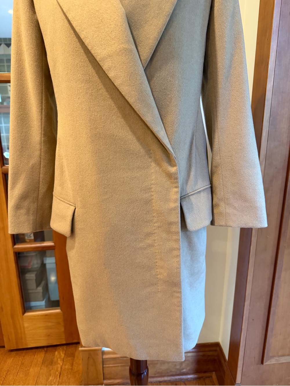 The Row Baby Camel Wool Long Blazer Coat - Picture 3 of 13